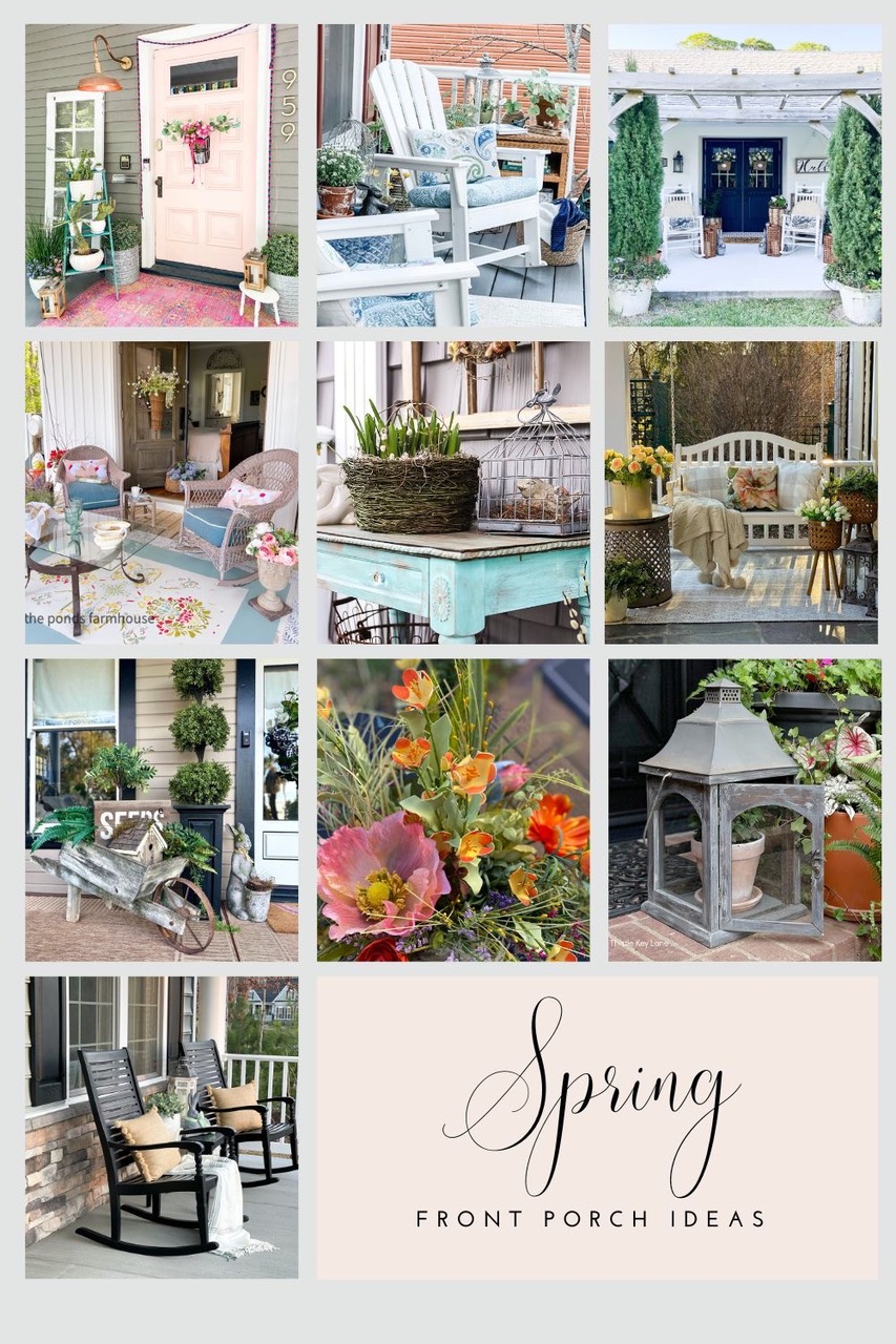 35 Easy DIY Spring Porch Decor Ideas | Small Porch Decorating, Spring