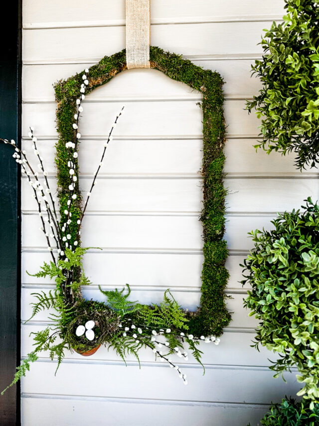 Upcycled DIY Moss frames