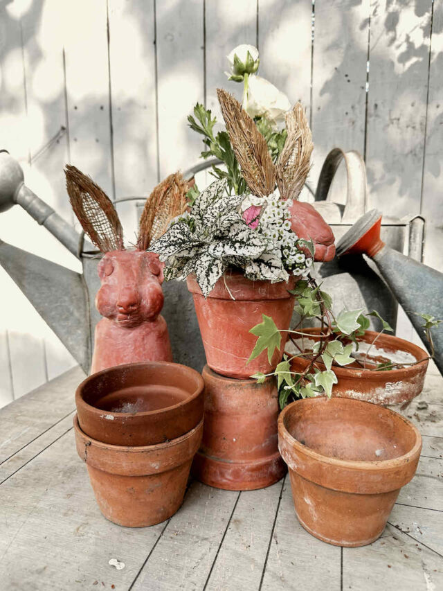 Adorable Easter Bunny DIY Craft using Air Dry Clay