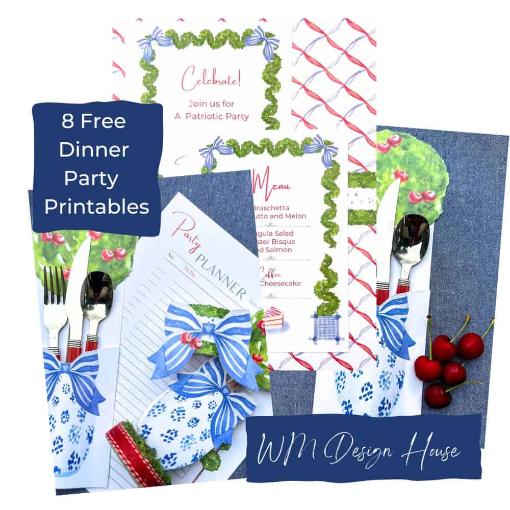 Free printables for summer dinner party images 