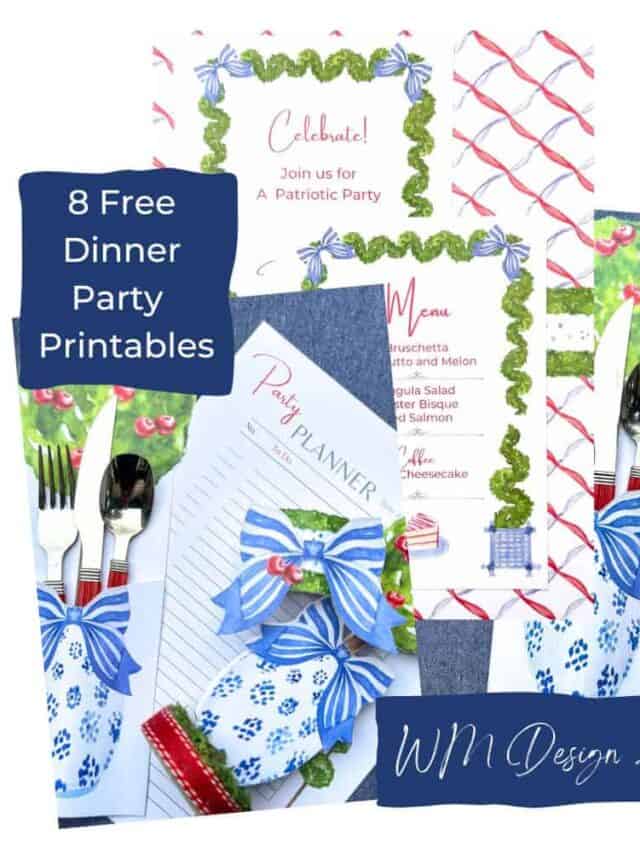 Free printables for summer dinner party images