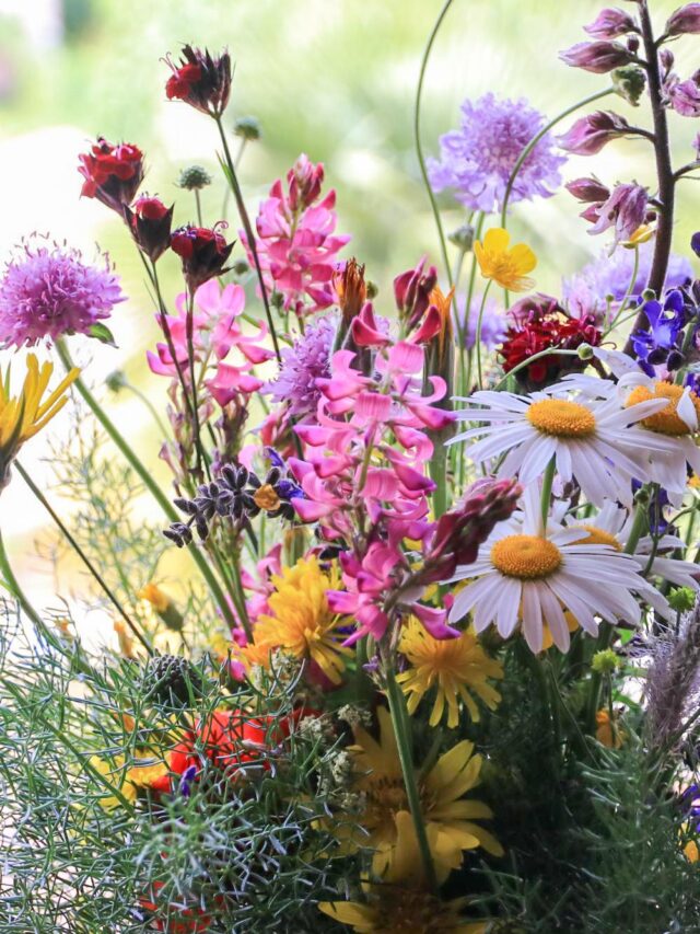 DIY Wildflower Floral Arrangements; No Florist Needed