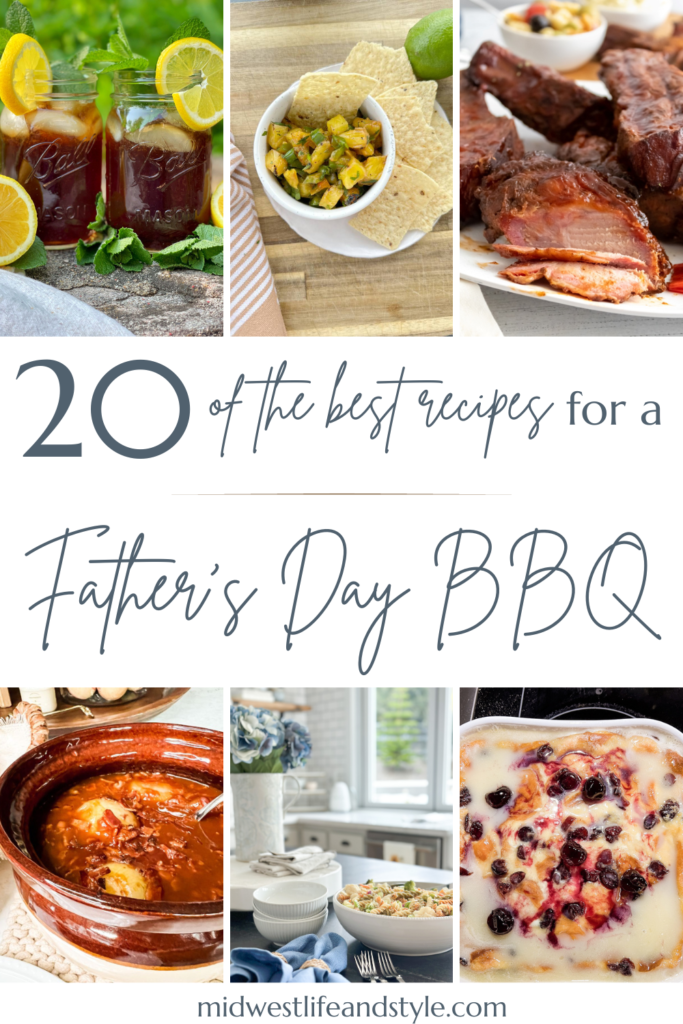 an assortment of fathers day bbq recipe images 