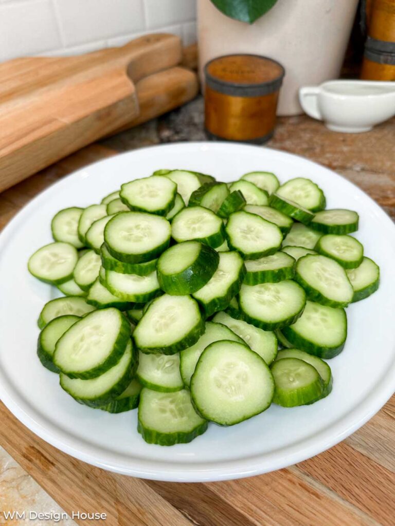 Mrs. Wages Pickle mix recipe - Sliced cucumbers