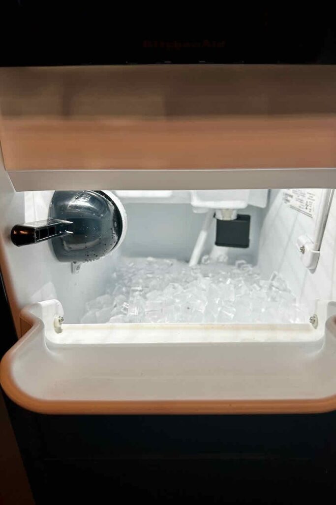 ice in an ice maker