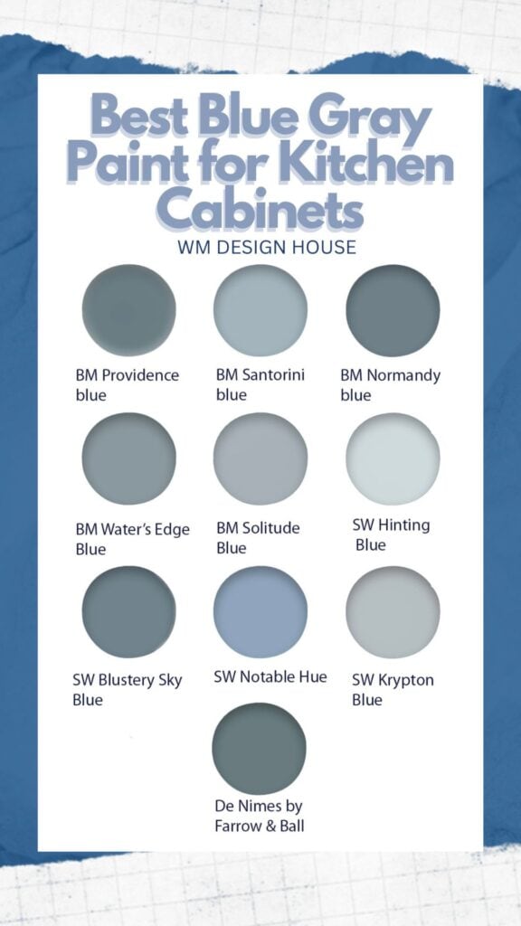 pinterest pin for best blue paint for cabinets 