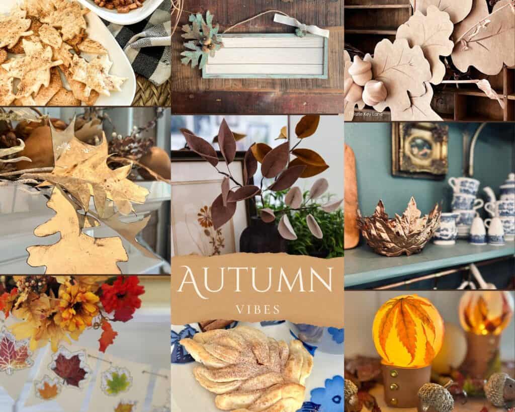 Fun, Easy Fall Decor Made With Leaves and Mod Podge - South House Designs