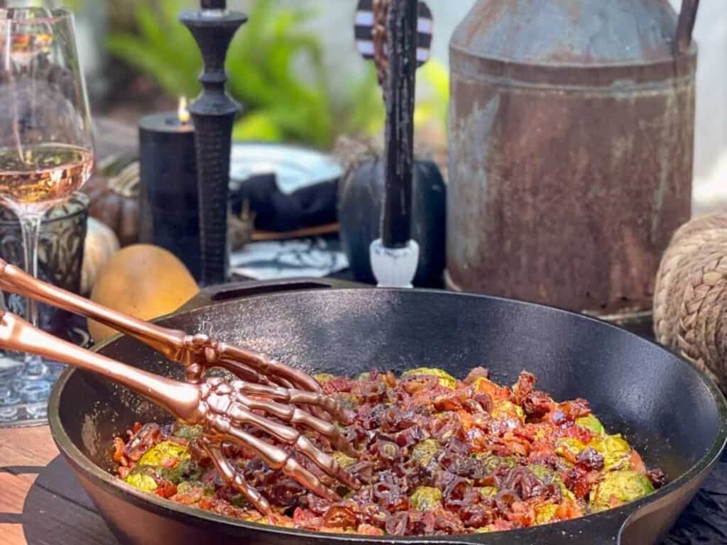 My Favorite Easy One Meal Corn Relish Steak Stack