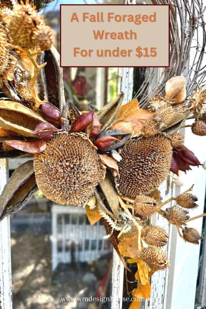 Foraged fall wreath DIY