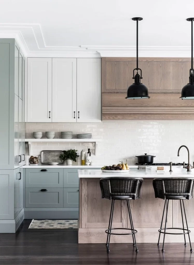 Gray Cabinets - Contemporary - kitchen - Benjamin Moore Brushed