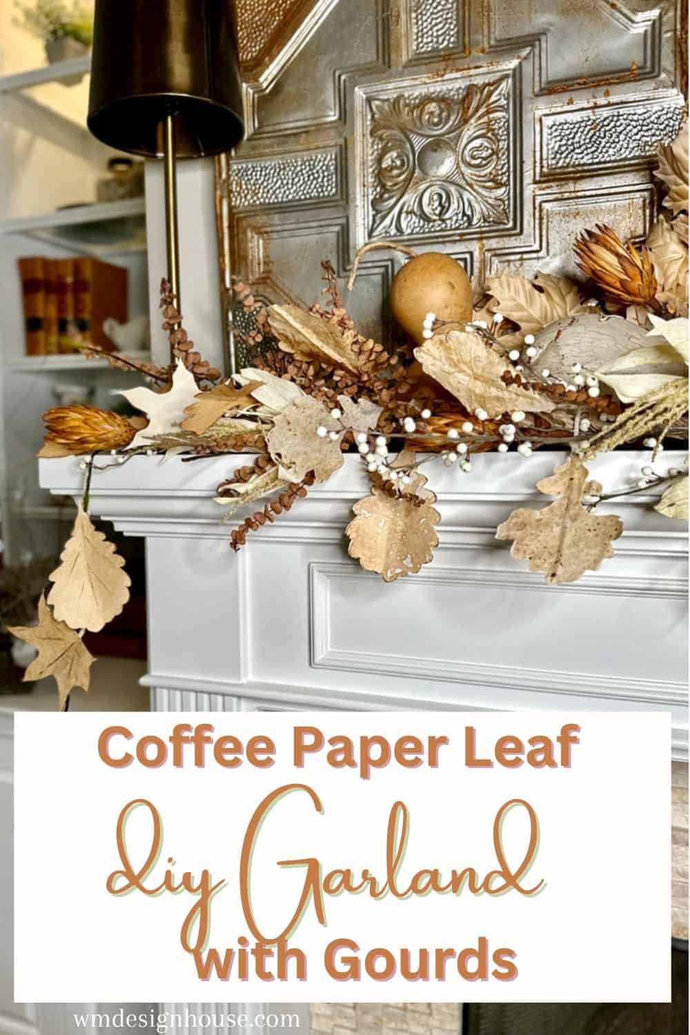 Coffee filter garland pinterest pin