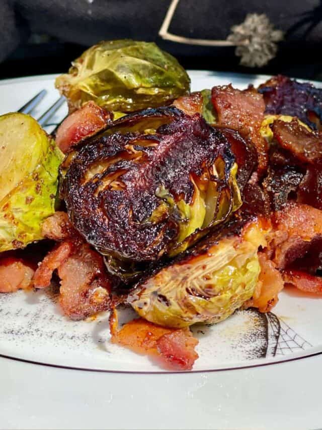 Easy Smoked Brussels Sprouts Recipe with Maple Bacon
