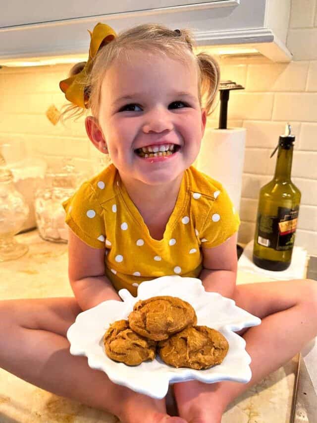 Easy 3 Ingredient Pumpkin Cookies + Chocolate Chips