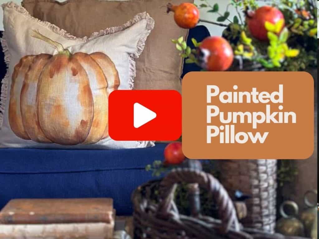 Youtube video for the painted pumpkin pillow 
