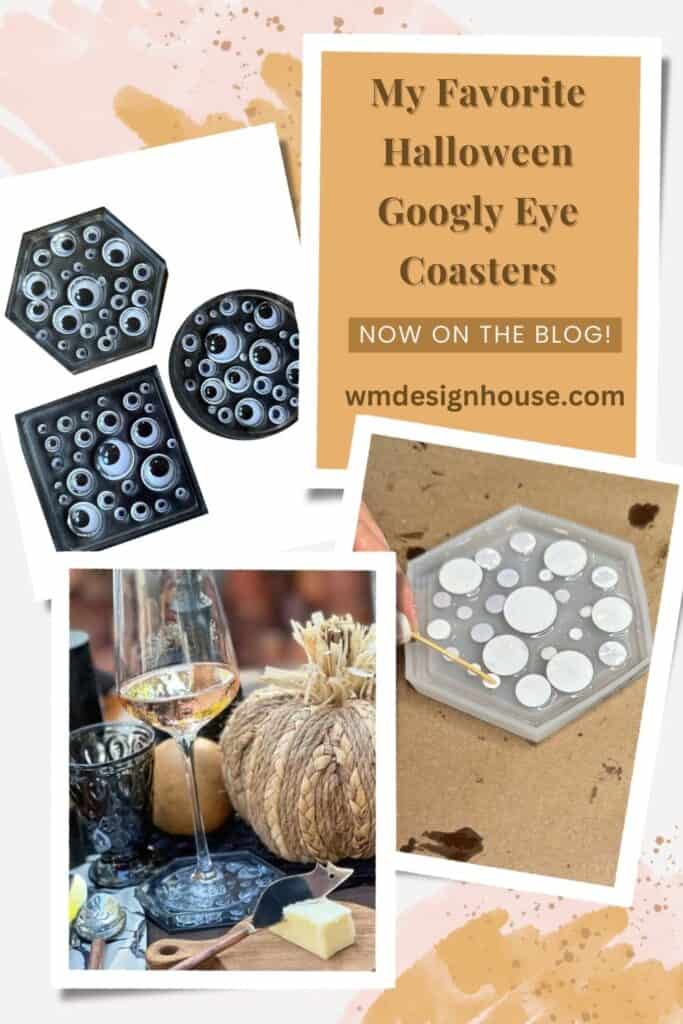 Googly eye coasters 
