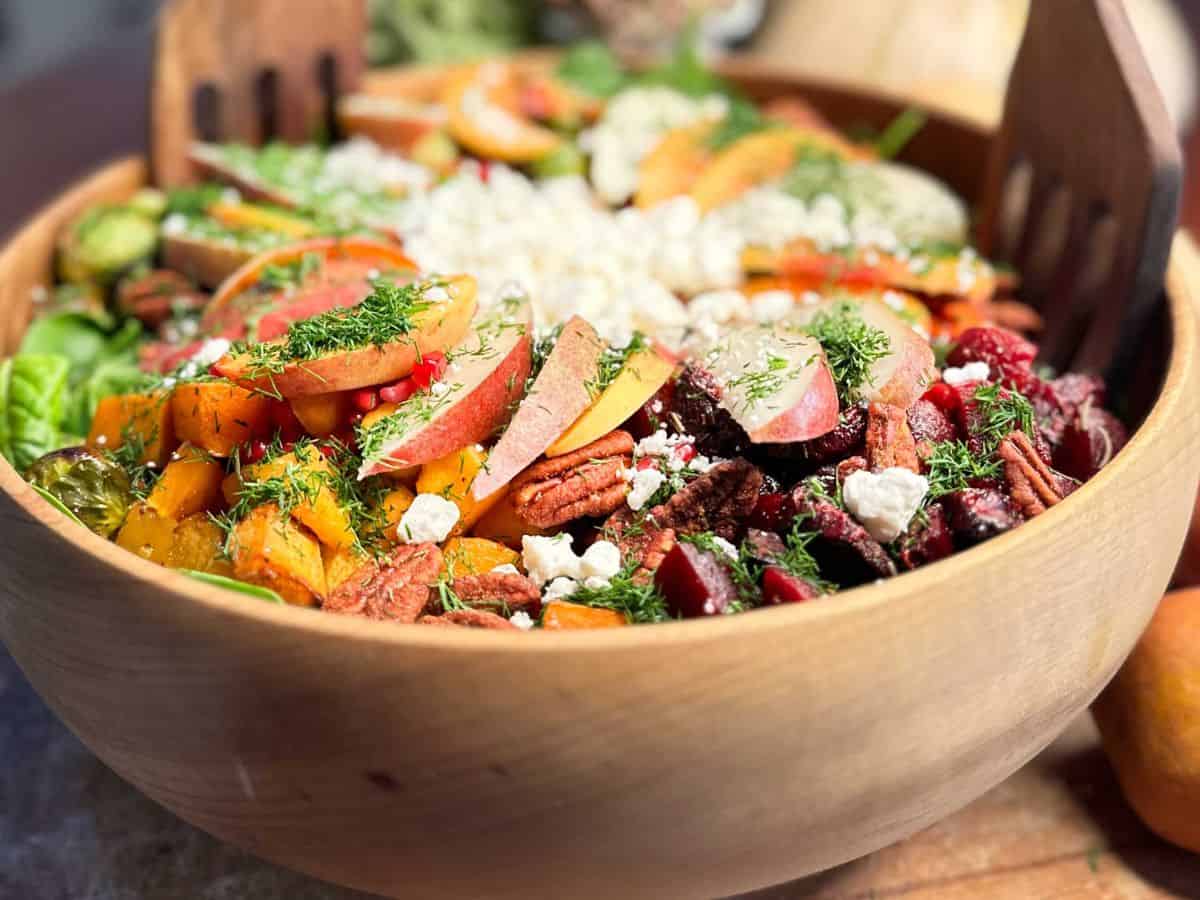 Air Fryer Roasted Vegetables + Best Harvest Salad Recipe