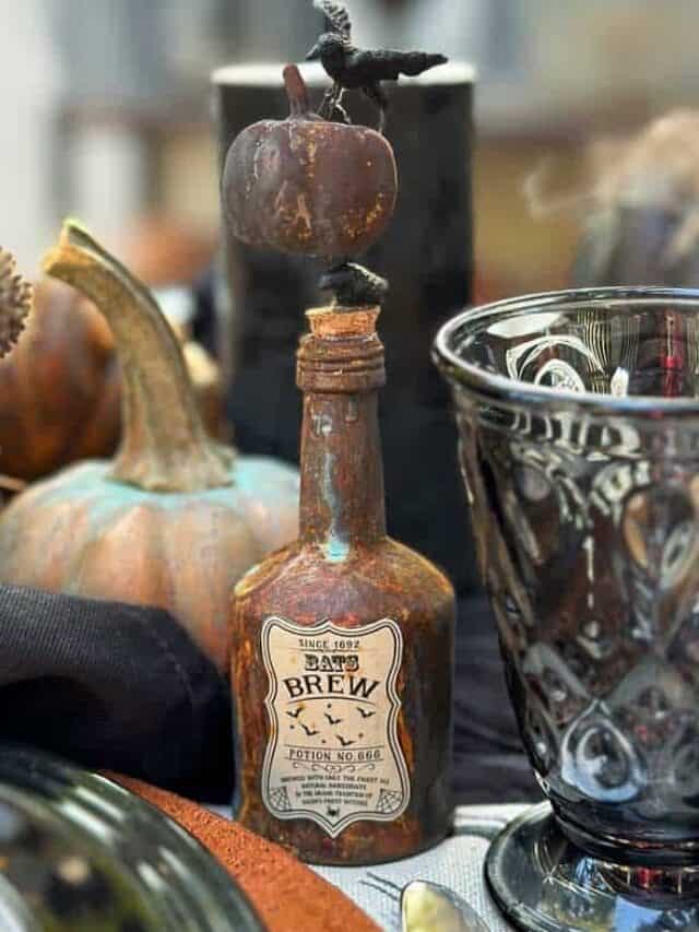 Rusty Patina: How to Create Rusty Old Mini Liquor Bottles