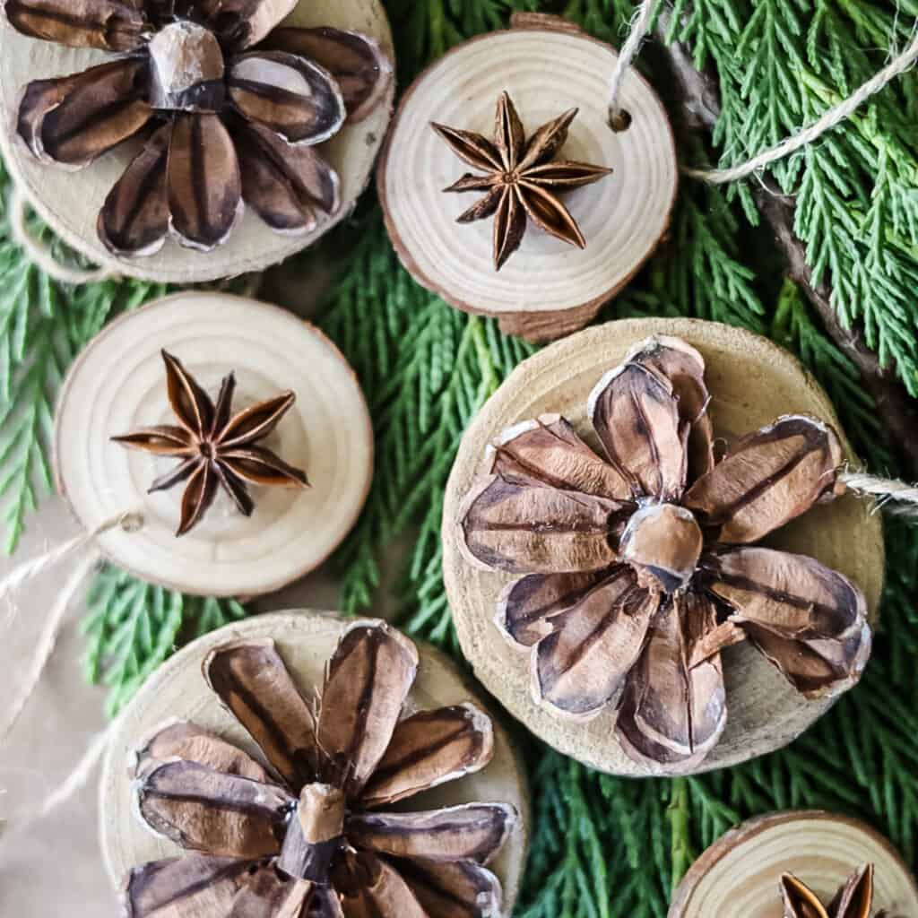 pinecone art ornaments 
