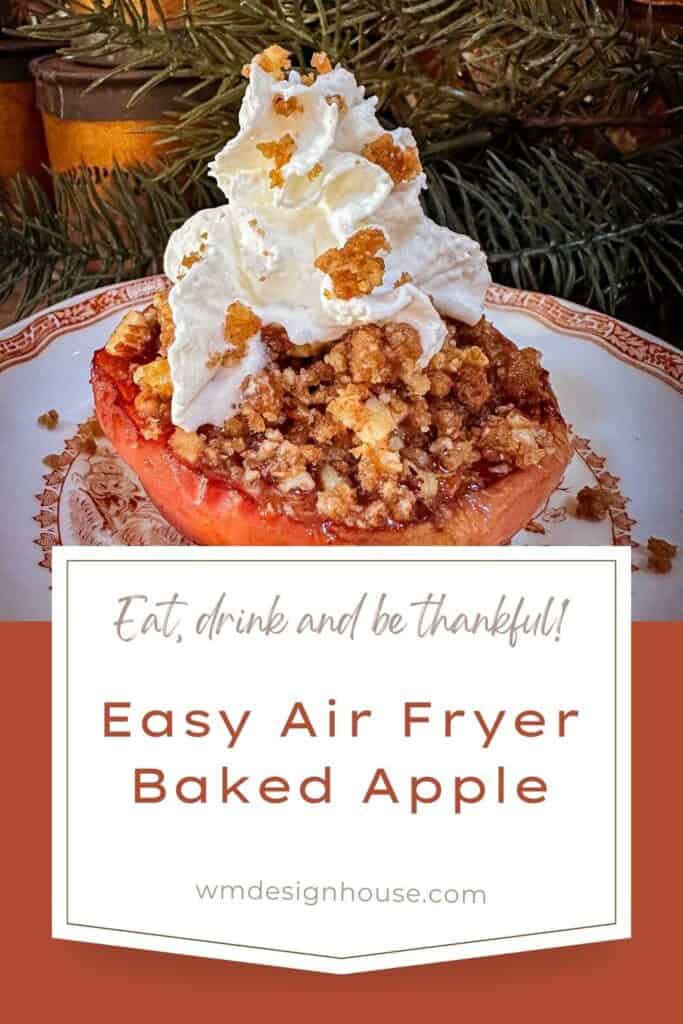 The best-baked apples in the air fryer. 