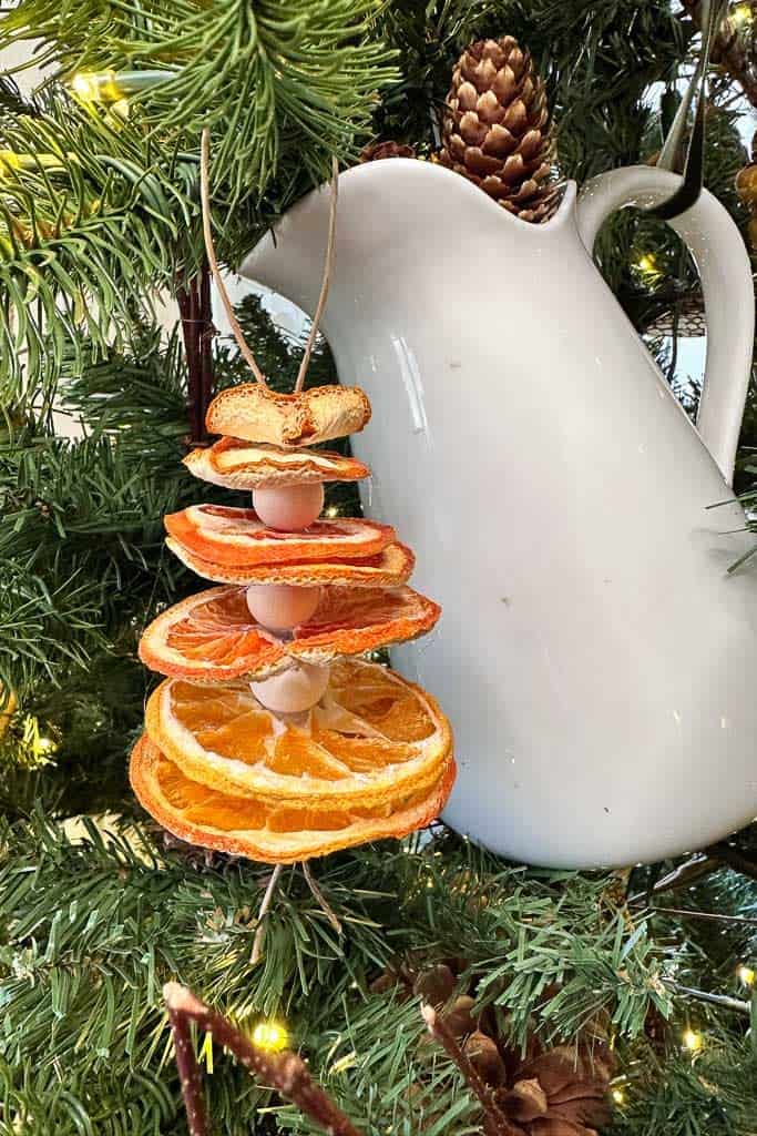 Stacked orange slice ornament