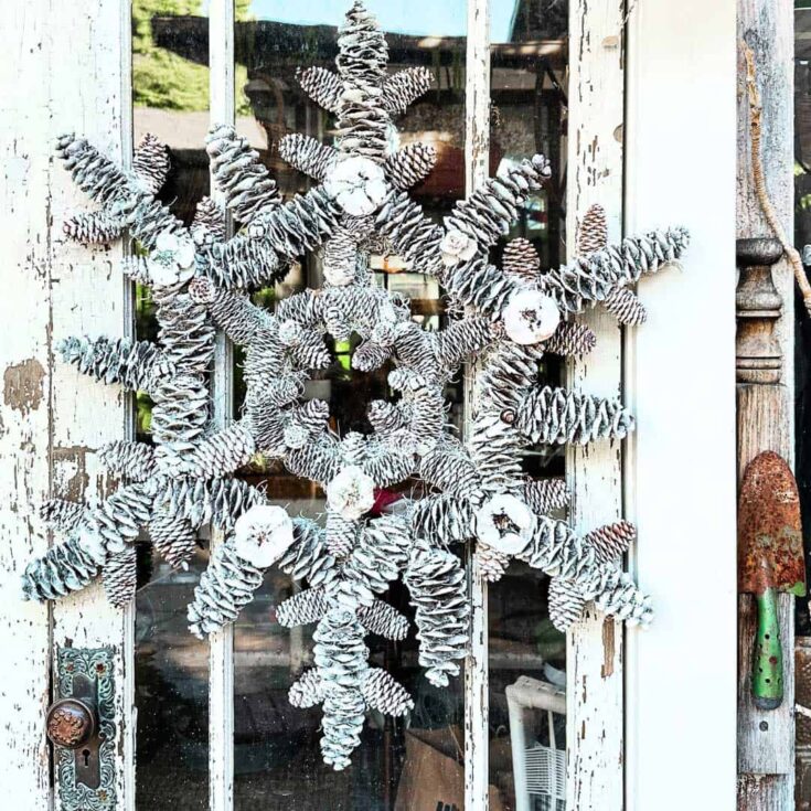 Pinecone Snowflake wreath