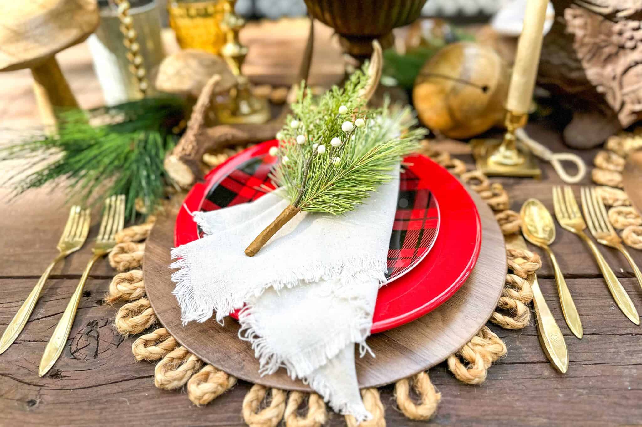 3 Rustic Christmas Tablescape Ideas: Setting A Simple Table