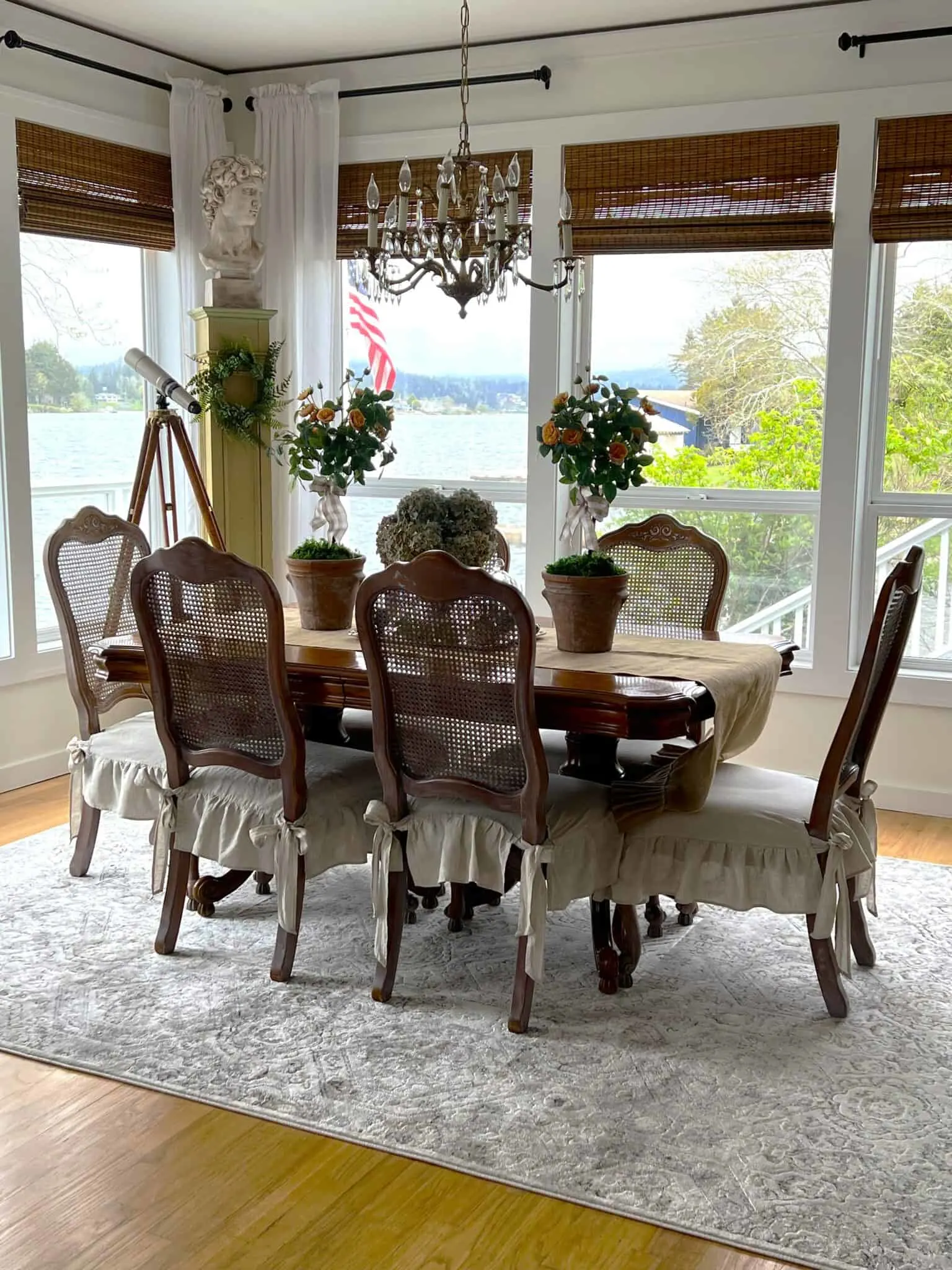 Vintage and Thrifted treasures -Dining table and chairs 