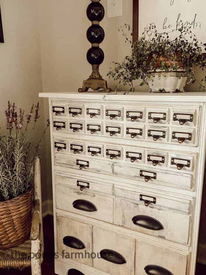 DIY Card File chest 