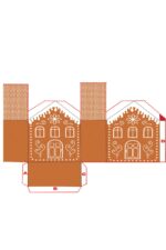 EASY DIY Gingerbread House Ornaments: 3D Free Printable