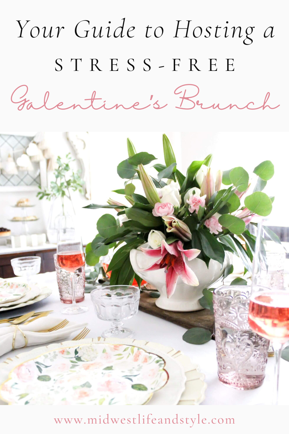 Galentines day brunch table/ 