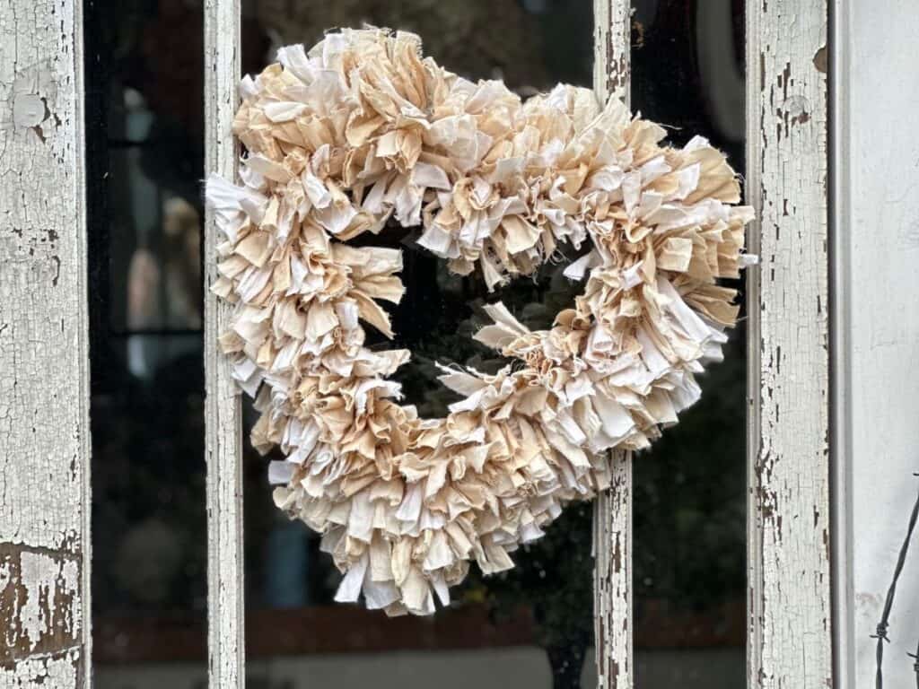 DIY rag wreath from WM DesignHouse