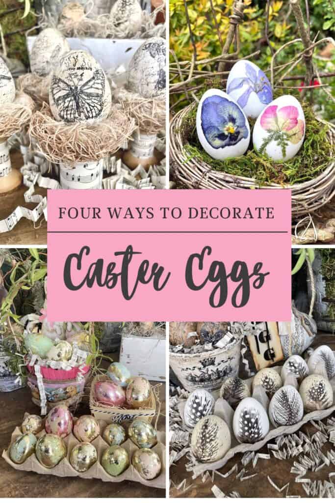 4 DIFFERENT WAYS TO DECORATE EASTER EGGS 