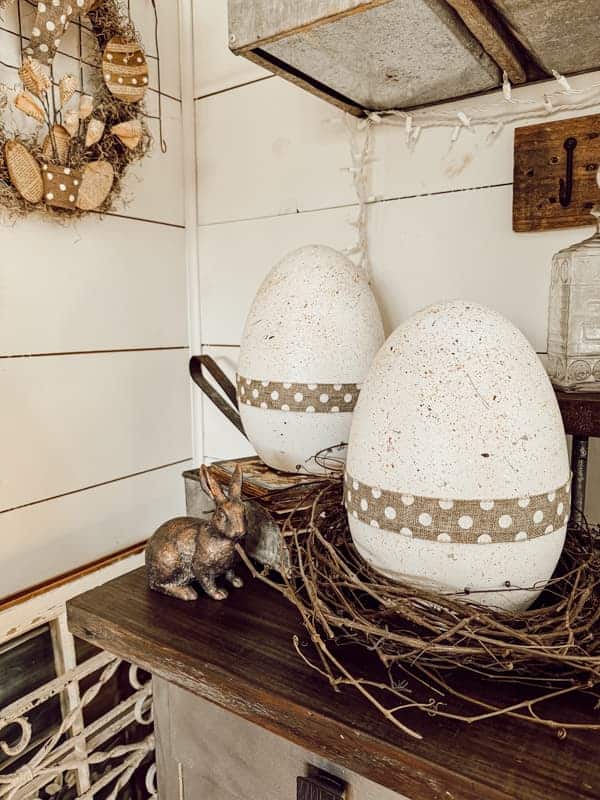 large eggs for Easter decor 