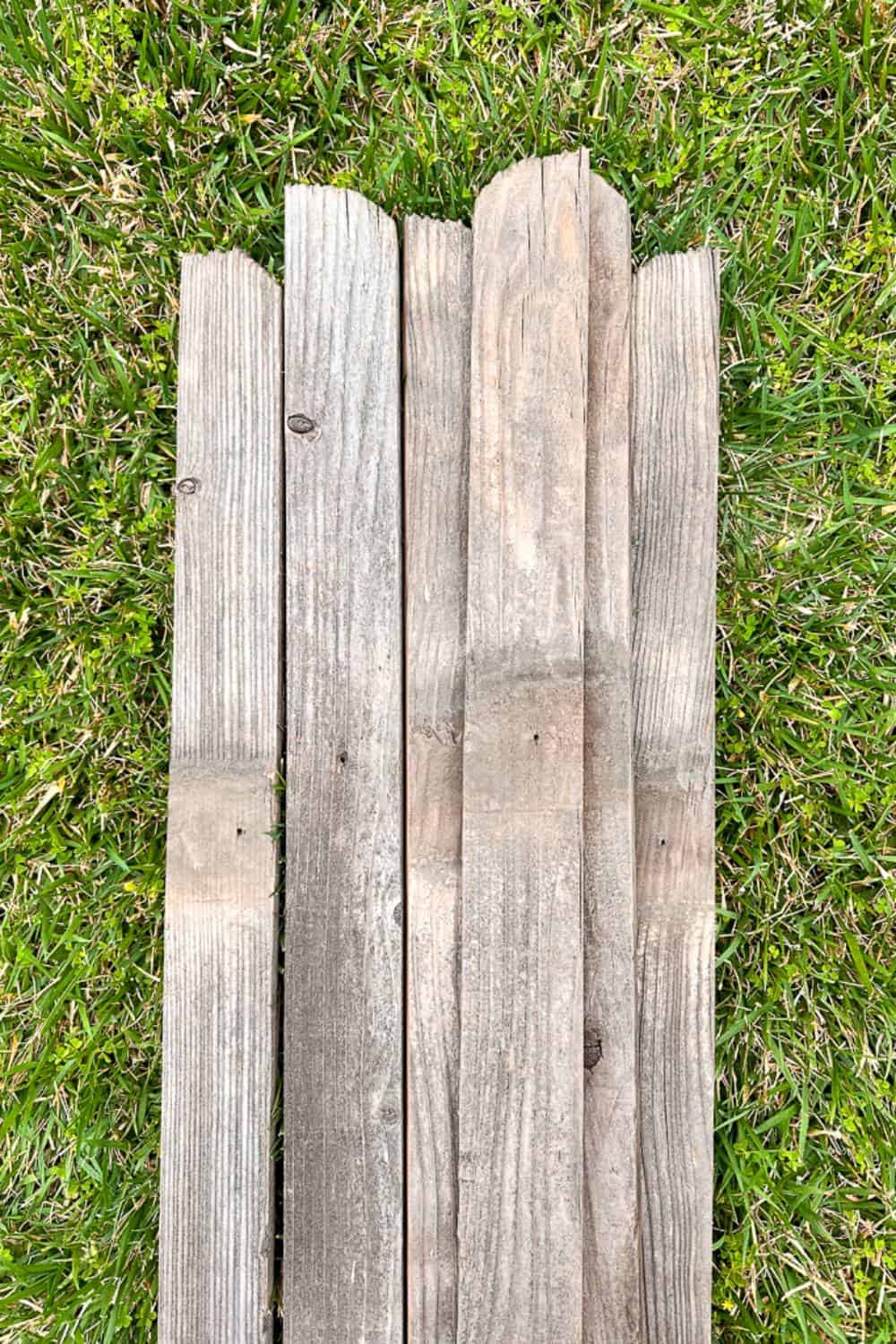 Cedar fence planks
