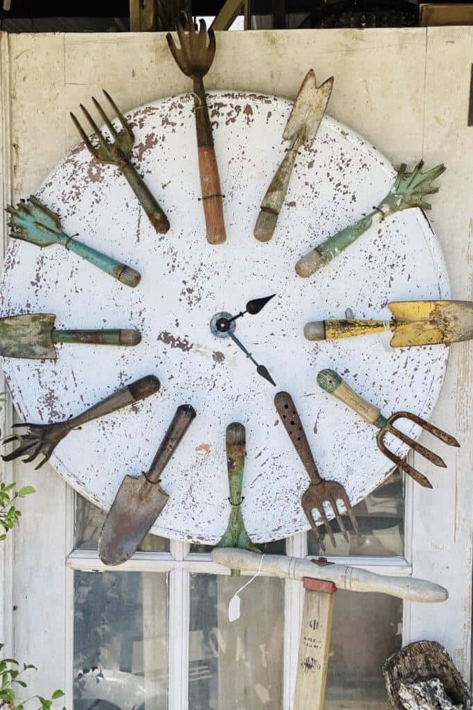 Garden tool clock