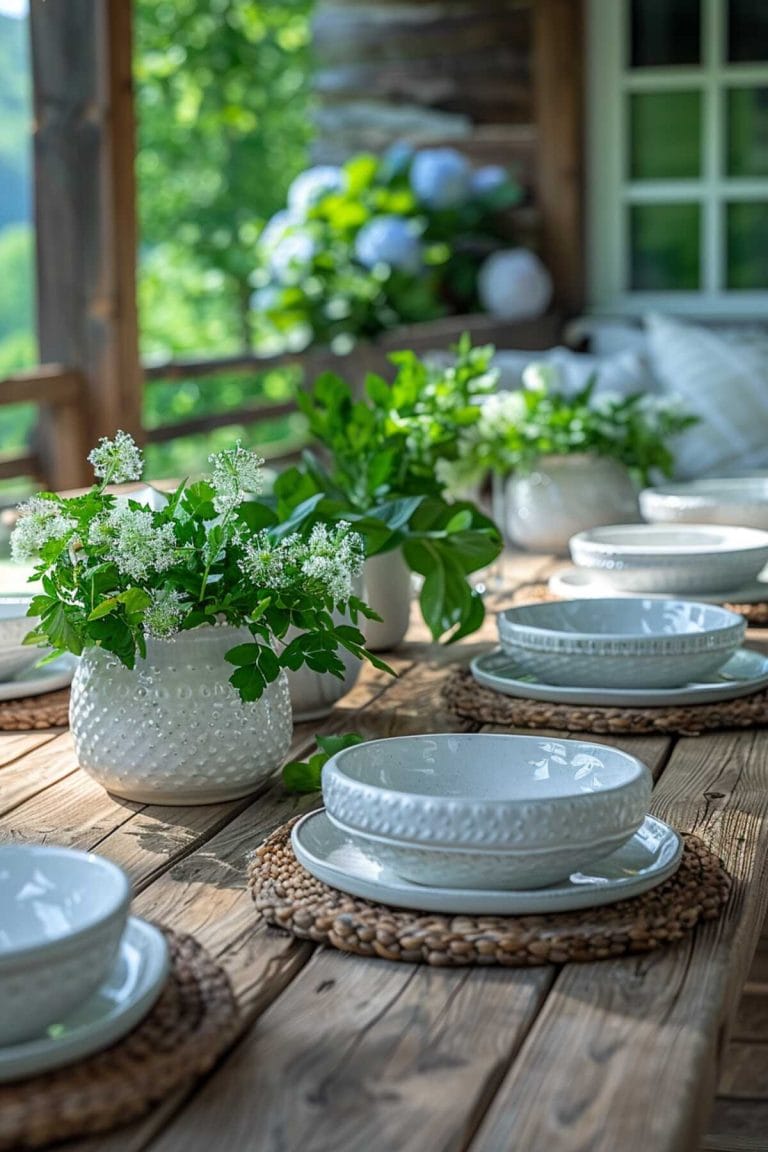 outdoor tablescape 