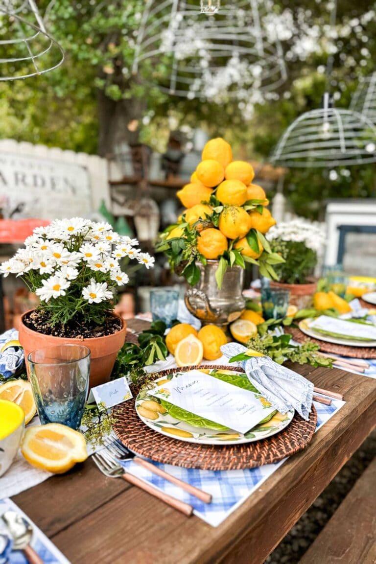 How to Make a Stunning DIY Lemon Centerpiece - WM Design House