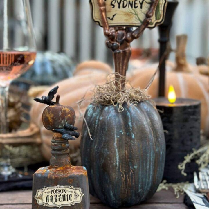 DIY Halloween Place Card Holders: With Free Printable