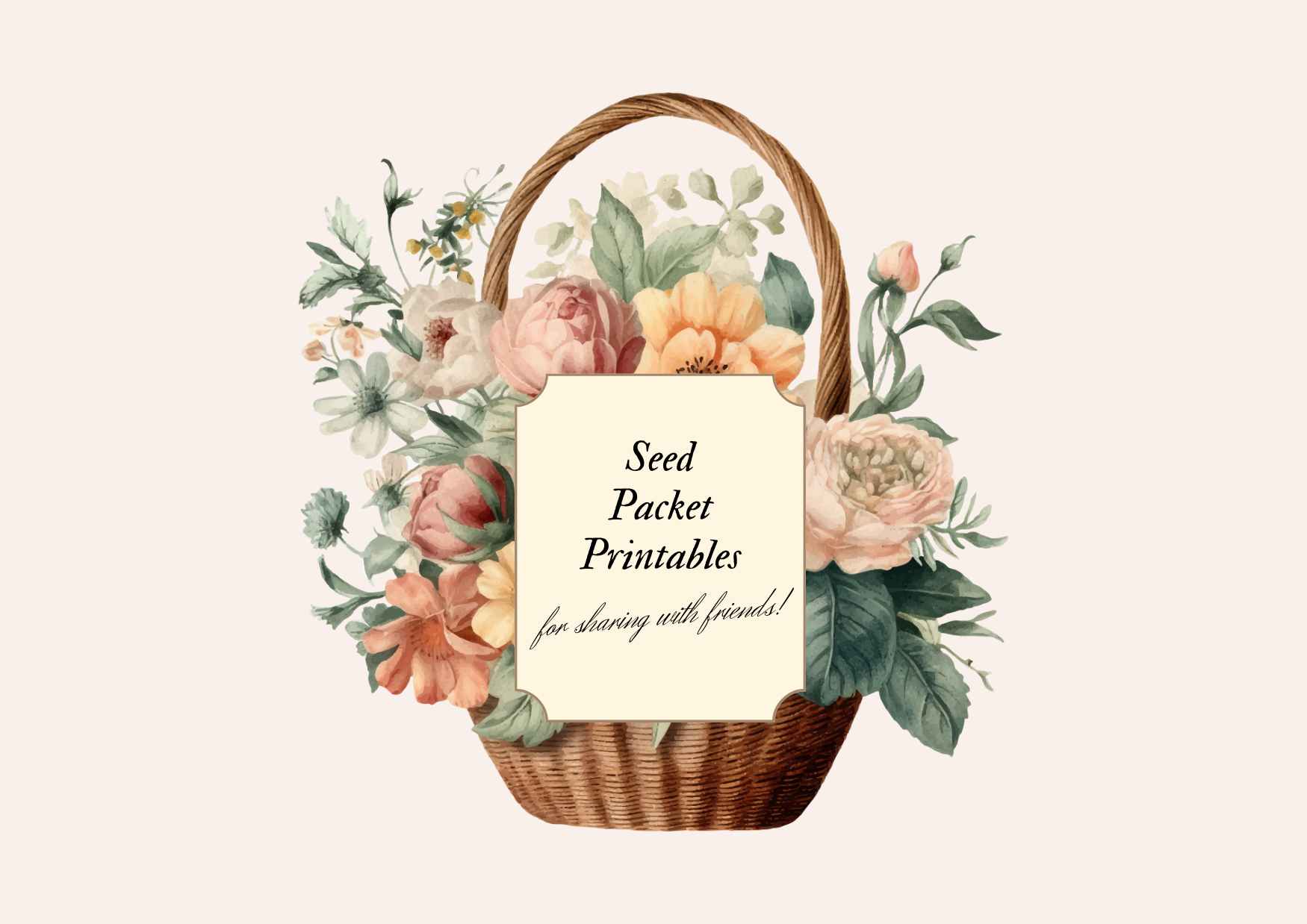 printable seed packet for a seed exchange