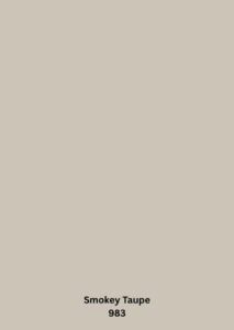 Beautiful Benjamin Moore Smokey Taupe Paint in the Bedroom