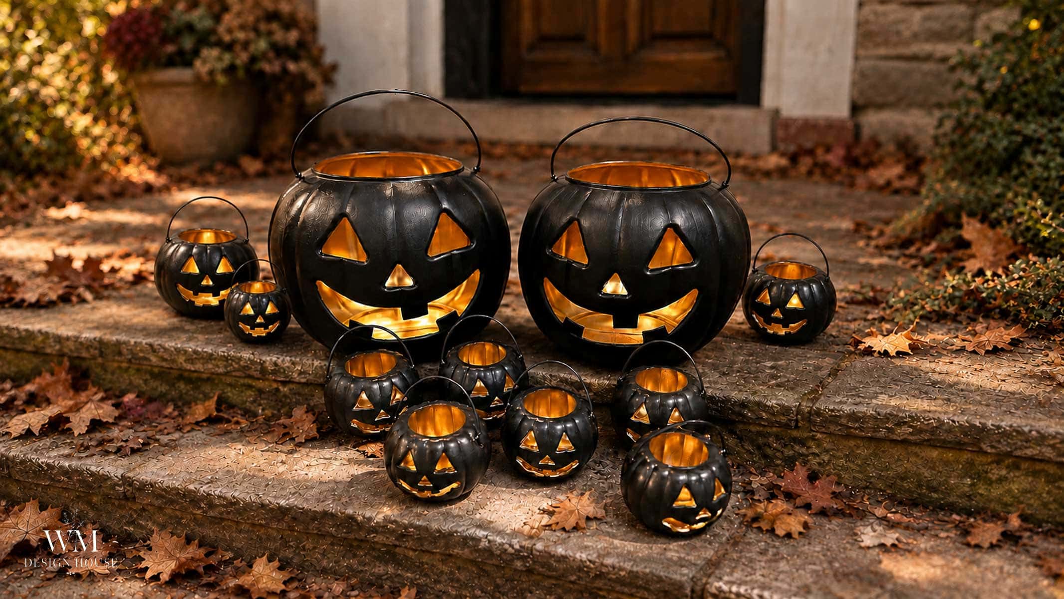DIY Halloween Lanterns from Old Trick or Treat Buckets
